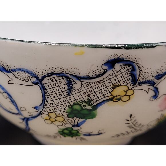Rose Famille Tea Cup Antique Floral Handpainted Delicate Unsigned - Picture 8 of 13